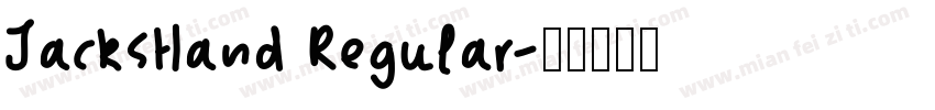 JacksHand Regular字体转换
